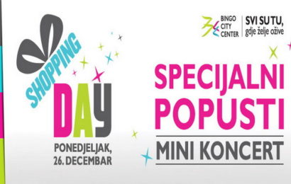 Danas 26. decembra, Bingo City Center za svoje kupce priređuje dan savršene kupovine i odlične zabave