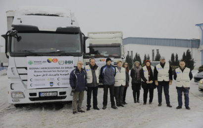 Konvoj sa pet kamiona brašna za narod Sirije krenuo iz BiH prema Turskoj