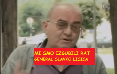 SRPSKI GENERAL SLAVKO LISICA: Šta glumi Dodik i diže tenzije – ARMIJA BIH mu je došla na 15 km od Banjaluke i da su htjeli uzeli bi grad