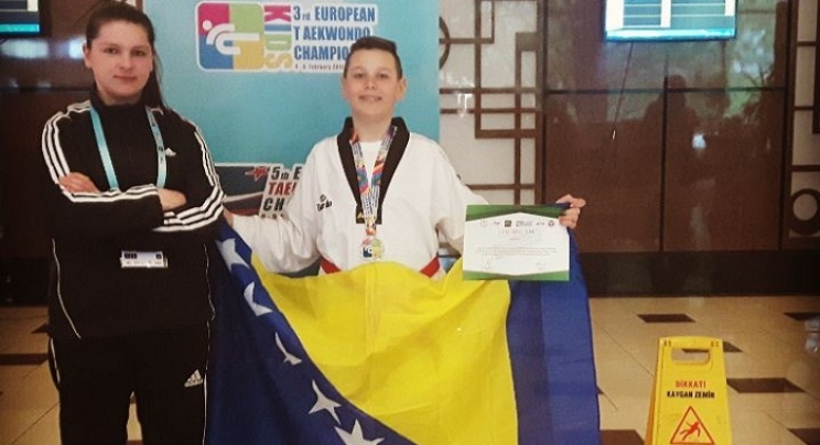Denis Buljubašić osvojio zlatnu medalju na Trećem Evropskom taekwondo prvenstvu