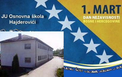 JU Osnovna škola Hajderovići obilježava Dan nezavisnosti BiH