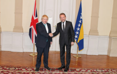 Izetbegović primio britanskog ministra vanjskih poslova Borisa Johnsona