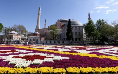 Istanbul: Na trgu Sultanahmet izložen ”ćilim” od 564.000 tulipana